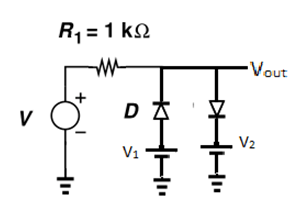 Parallel Clipper Circuit with Reference Voltage Questions and Answers ...