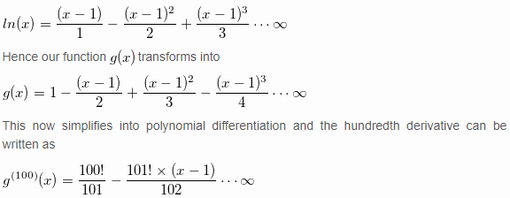 10 ln of derivative x Some Nth Functions of and Elementary Questions Derivative