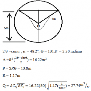 Most Economic Circular Section - Fluid Mechanics Questions and Answers ...