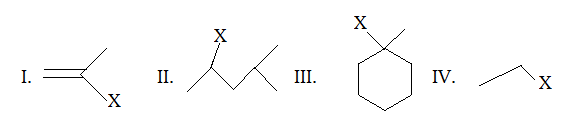 Find the compound showing the correct decreasing order of solvolysis with aqueous ethanol