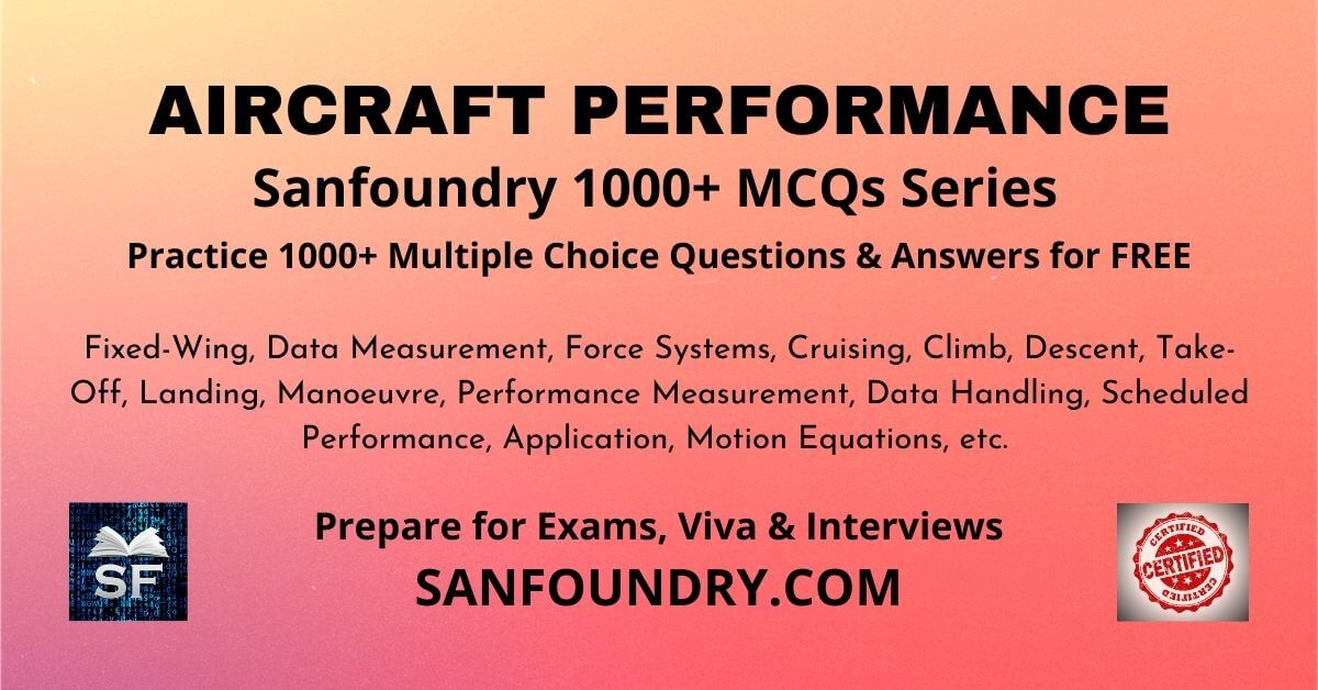 Aircraft Performance Questions And Answers - Sanfoundry