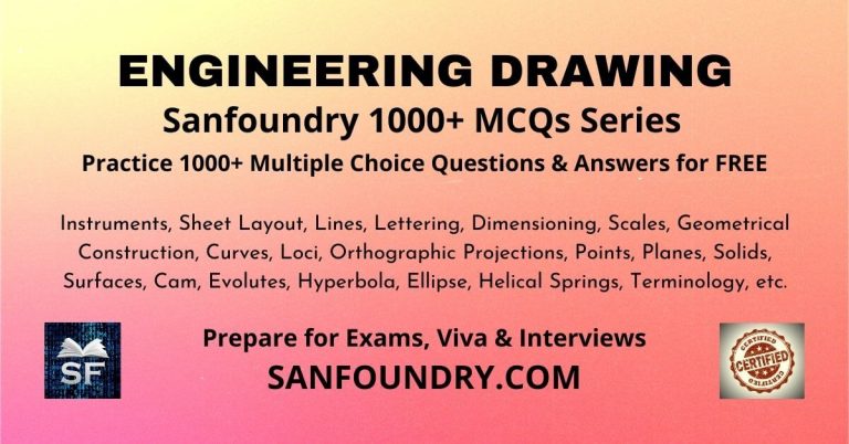 Engineering Drawing Questions And Answers - Sanfoundry