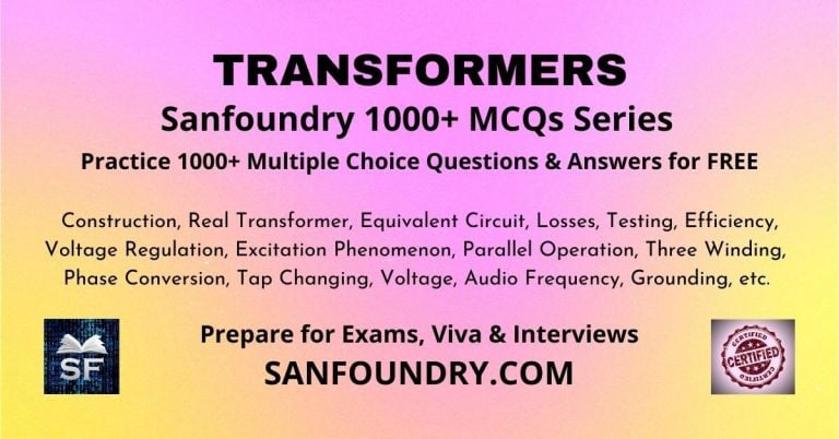 Transformers Questions And Answers - Sanfoundry